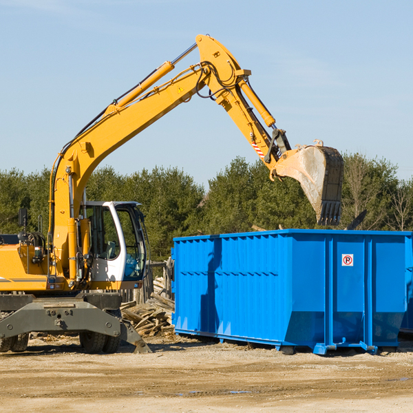 can i choose the location where the residential dumpster will be placed in Cambria